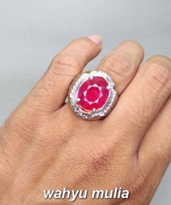 jual gambar Cincin Batu Permata Warna Merah Natural Ruby Asli bersertifikat mozambiq birma srilangka ciri jenis manfaat harga mahal murah bagus_4