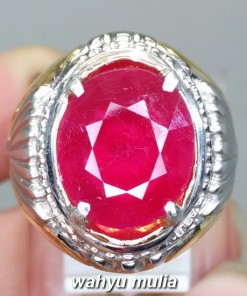 jual gambar Cincin Batu Permata Warna Merah Natural Ruby Asli bersertifikat mozambiq birma srilangka ciri jenis manfaat harga mahal murah bagus_5