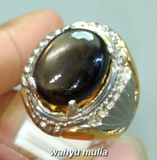 foto jual Cincin Batu Akik Bangsing Black Sapphire Kresnadana Asli natural afrika thailand kalimantan golden bersertifikat kegunaan asal ciri harga_1