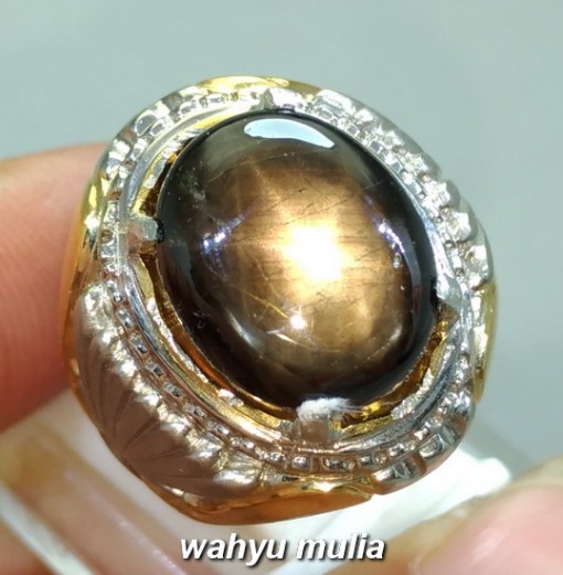foto jual Cincin Batu Akik Bangsing Black Sapphire Kresnadana Asli natural afrika thailand kalimantan golden bersertifikat kegunaan asal ciri harga_2