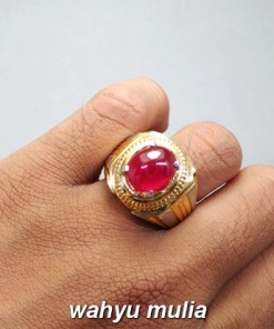 jual foto Batu Cincin Akik Ruby Merah Delima Asli bersertifikat natural birma madagaskar mozambik afrika nte bulat harga jenis kegunaan_4