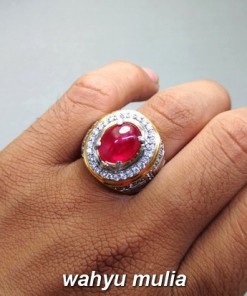 jual gambar Batu Cincin Merah Delima Ruby Corudum Asli afrika mozambik birma natural ciri harga khasiat bagus mustika asal_4