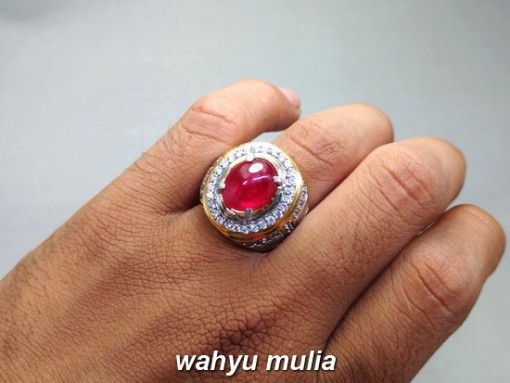 jual gambar Batu Cincin Merah Delima Ruby Corudum Asli afrika mozambik birma natural ciri harga khasiat bagus mustika asal_4