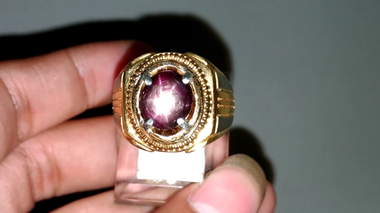 Batu Cincin Akik Ruby Star Asli Kode 1346 Wahyu Mulia 9348