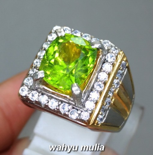 jual gambar Batu Cincin Hijau Peridot Green Asli srilangka ceylon bagus bersertifikat harga jenis khasiat natural_1
