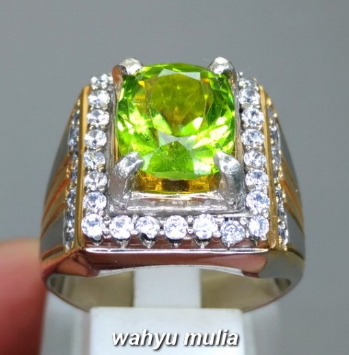 jual gambar Batu Cincin Hijau Peridot Green Asli srilangka ceylon bagus bersertifikat harga jenis khasiat natural_3