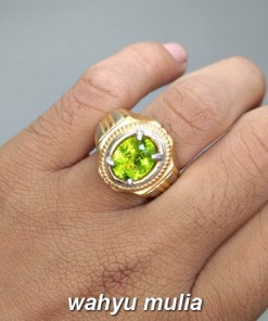 jual gambar cincin batu permata hijau peridot asli srilangka natural bersertifikat ceylon tsavorite ciri khasiat harga bagus_4
