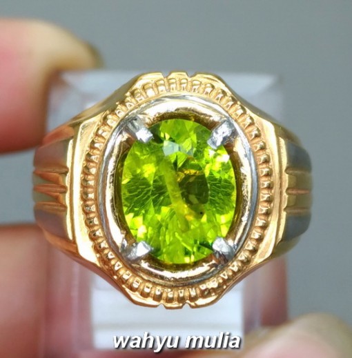 jual gambar cincin batu permata hijau peridot asli srilangka natural bersertifikat ceylon tsavorite ciri khasiat harga bagus_5