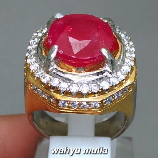 Merah Delima Ruby Corundum Batu Cincin Permata Asli beli jual bersertifikat memo bagus besar merah tua ciri harga jenis kegunaan energi khodam_3