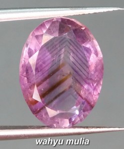 foto Batu Akik Kecubung Ungu Serat Pamor Junjung Drajat Amethyst Asli natural bersertifikat quartz1 _1