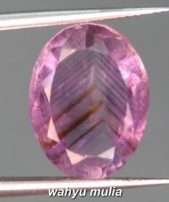 foto Batu Akik Kecubung Ungu Serat Pamor Junjung Drajat Amethyst Asli natural bersertifikat quartz1 _6