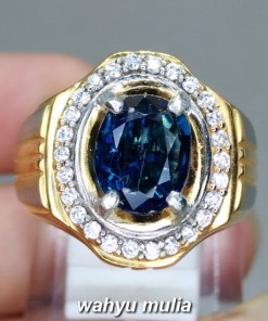 foto Batu Cincin Natural Royal Blue Kyanite Selon Asli bersertifikat srilangka biru tua kegunaan ciri kegunaan_2