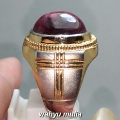 Cincin Batu  Akik Ruby Star 6 Bintang Asli Kode 1439 