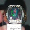 gambar jual Cincin Batu Akik Black Opal Kembang Jarong Asli bersertifikat banten ethiopia bagus harga murah ciri harga manfaat merah hijau biru_5