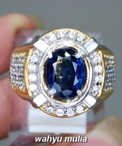 gambar jual Batu Cincin Permata Natural Royal Blue Kyanite Ceylon Asli srilangka bersertifikat blue safir australi ciri harga khasiat_2
