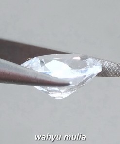 image Batu Akik Natural Topaz Kristal Putih bening Asli ciri harga khasiat brazil bersertifikat memo_5