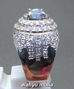 Blue Safir Ceylon Star Srilangka Batu Cincin Asli natural bersertifikat ciri harga kegunaan _4
