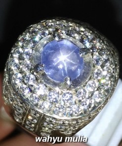 Blue Safir Ceylon Star Srilangka Batu Cincin Asli natural bersertifikat ciri harga kegunaan _8