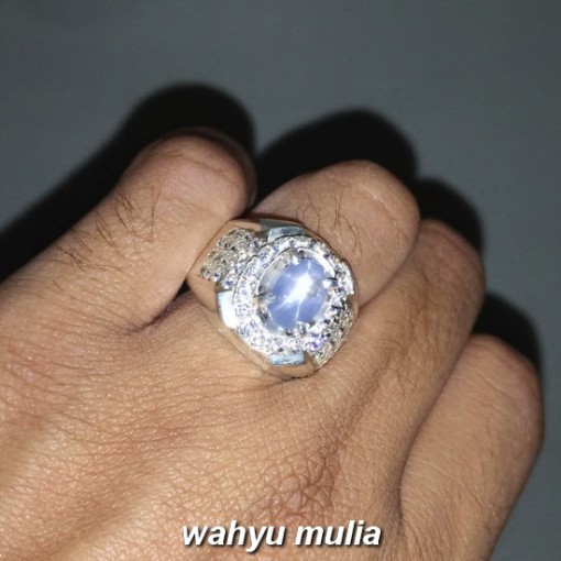 foto Batu Blue Safir Ceylon Srilangka Ster Cincin Permata Asli natural bersertifikat selon royal bagus top harga kegunaan asal membedakan king biru tua muda afrika_4