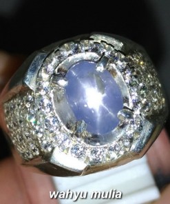 foto Batu Blue Safir Ceylon Srilangka Ster Cincin Permata Asli natural bersertifikat selon royal bagus top harga kegunaan asal membedakan king biru tua muda afrika_5