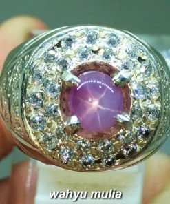 foto jual Batu Cincin Purple Safir Star Ceylon Mata Udang Asli srilangka natural bersertifikat manfaat ciri jenis _4