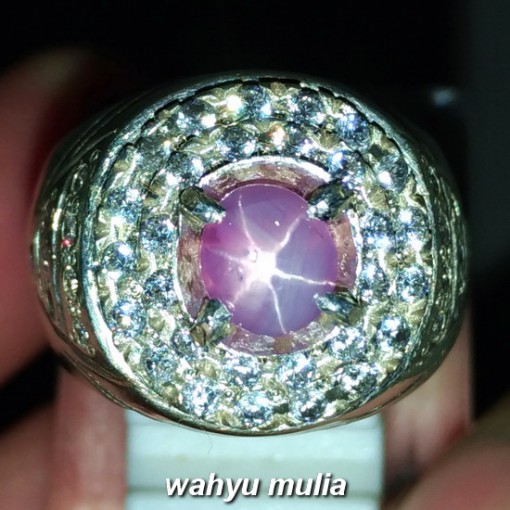 foto jual Batu Cincin Purple Safir Star Ceylon Mata Udang Asli srilangka natural bersertifikat manfaat ciri jenis _6