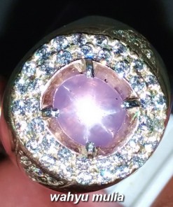gambar Batu Cincin Pink Safir Star Ceylon Srilangka Asli natural bersertifikat kegunaan bagus top harga jenis macam ciri palsu king_1