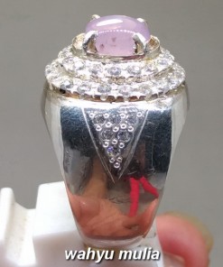 gambar Batu Cincin Pink Safir Star Ceylon Srilangka Asli natural bersertifikat kegunaan bagus top harga jenis macam ciri palsu king_3