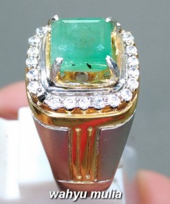 Akik Batu Cincin Zamrud Emerald Beryl Kotak hijau asli bersertifikat berkhodam tuah manfaat cara mantra bacaan segar tua muda harga mahar kolombia _3