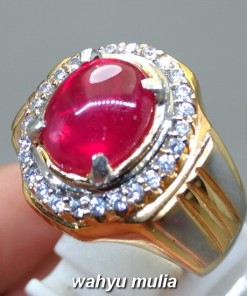 Akik Batu Merah Delima Ruby asli natural bersertifikat cara tes mustika berkhodam harga manfaat afrika birma_1