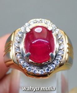 Akik Batu Merah Delima Ruby asli natural bersertifikat cara tes mustika berkhodam harga manfaat afrika birma_5