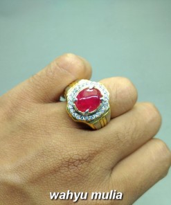 gambar jual Cincin Batu Akik Ruby Merah Delima asli bersertifikat afrika birma mozambiq tanzania madagaskar natural berkhodam harga_4