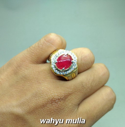 gambar jual Cincin Batu Akik Ruby Merah Delima asli bersertifikat afrika birma mozambiq tanzania madagaskar natural berkhodam harga_4