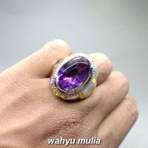  Batu  Cincin Kecubung Ungu Bungur Tanjung Bintang Bagus 