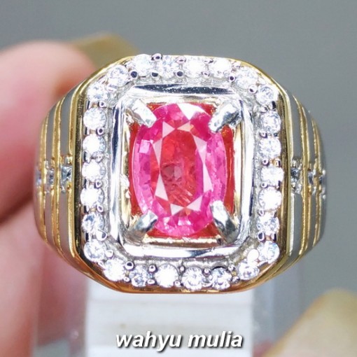 harga jual Batu Cincin Pink Safir Merah Muda asli berkhodam bersertifikat asli ceylon srilangka mozambik khasiat ciri jenis nama_2