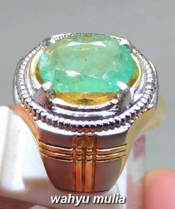 jenis Jual Batu Cincin Zamrud Hijau Natural Emerald Beryl asli berkhodam mustika bersertifikat memo colombia kristal kualitas bagus oval besar ciri manfaat tes_1