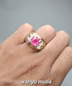 khasiat jual Batu Cincin Permata Pink Safir Merah Muda asli natural bersertifikat berkhodam srilangka ceylon birma mozambiq harga jenis cara_4