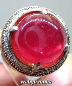 Dijual Batu Cincin Ruby Merah Delima Besar asli berkhodam bersertifikat mustika natural berkhasiat harga afrika_1
