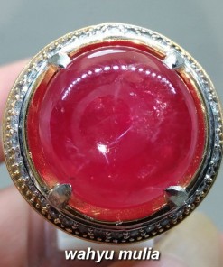 Dijual Batu Cincin Ruby Merah Delima Besar asli berkhodam bersertifikat mustika natural berkhasiat harga afrika_5