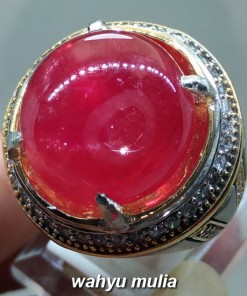 Dijual Batu Cincin Ruby Merah Delima Besar asli berkhodam bersertifikat mustika natural berkhasiat harga afrika_7