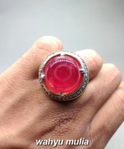 Dijual Batu Cincin Ruby Merah Delima Besar asli berkhodam bersertifikat mustika natural berkhasiat harga afrika_9