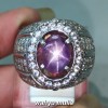 Gambar Purple Star Safir Ungu Ceylon Mata Udang asli Bersertifikat berkhodam ciri harga khasiat selon srilangka_6