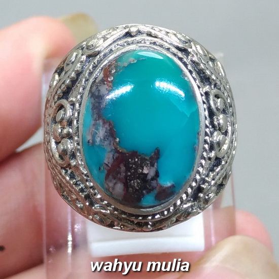 Cincin Batu  Phirus Persia Hijau asli Kode 1647 Wahyu Mulia