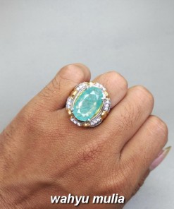 foto jual Cincin Batu Zamrud Emerald Beryl Besar asli bersertifikat berkhodam khasiat harga colombia jumbo ciri bagus bening_4