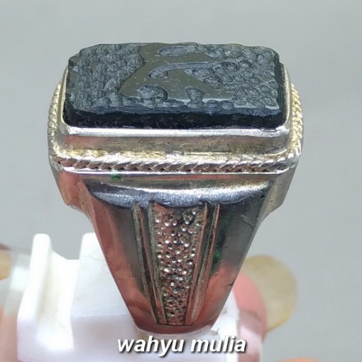 harga Batu Giok hitam Lafadz Muhammad nempel magnet asli bersertifikat korea badar besi bagus berkhodam jenis_3