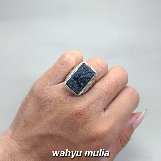  Batu  Giok  hitam Lafadz Muhammad nempel magnet asli  Kode 