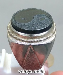 jual Batu Giok hitam Black Jet yinyang nempel magnet asli korea bersertifikat ciri harga khasiat cina birma_4
