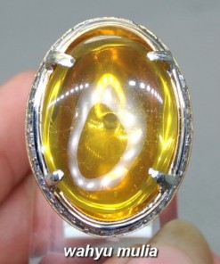 Foto Cincin Batu Kinyang emas kecubung Sitrin yakut Asli berkhodam berkhasiat bersertifikat bagus kalimantan harga ciri mantra_5