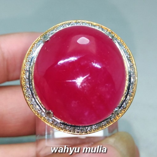 Gambar Batu Cincin Ruby Merah Delima ukuran Besar bagus asli natural afrika birma bagus ciri harga khasiat berkhodam bersertifikat_1