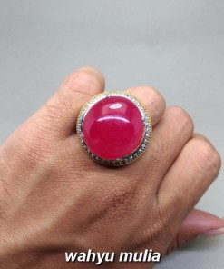 Gambar Batu Cincin Ruby Merah Delima ukuran Besar bagus asli natural afrika birma bagus ciri harga khasiat berkhodam bersertifikat_5